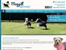 Tablet Screenshot of moggillpetmotel.com.au